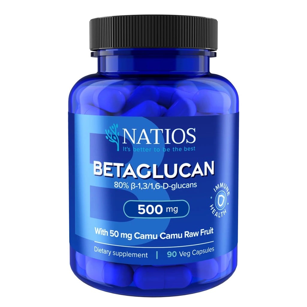 NATIOS Betaglucan s Camu Camu 500mg cps.90