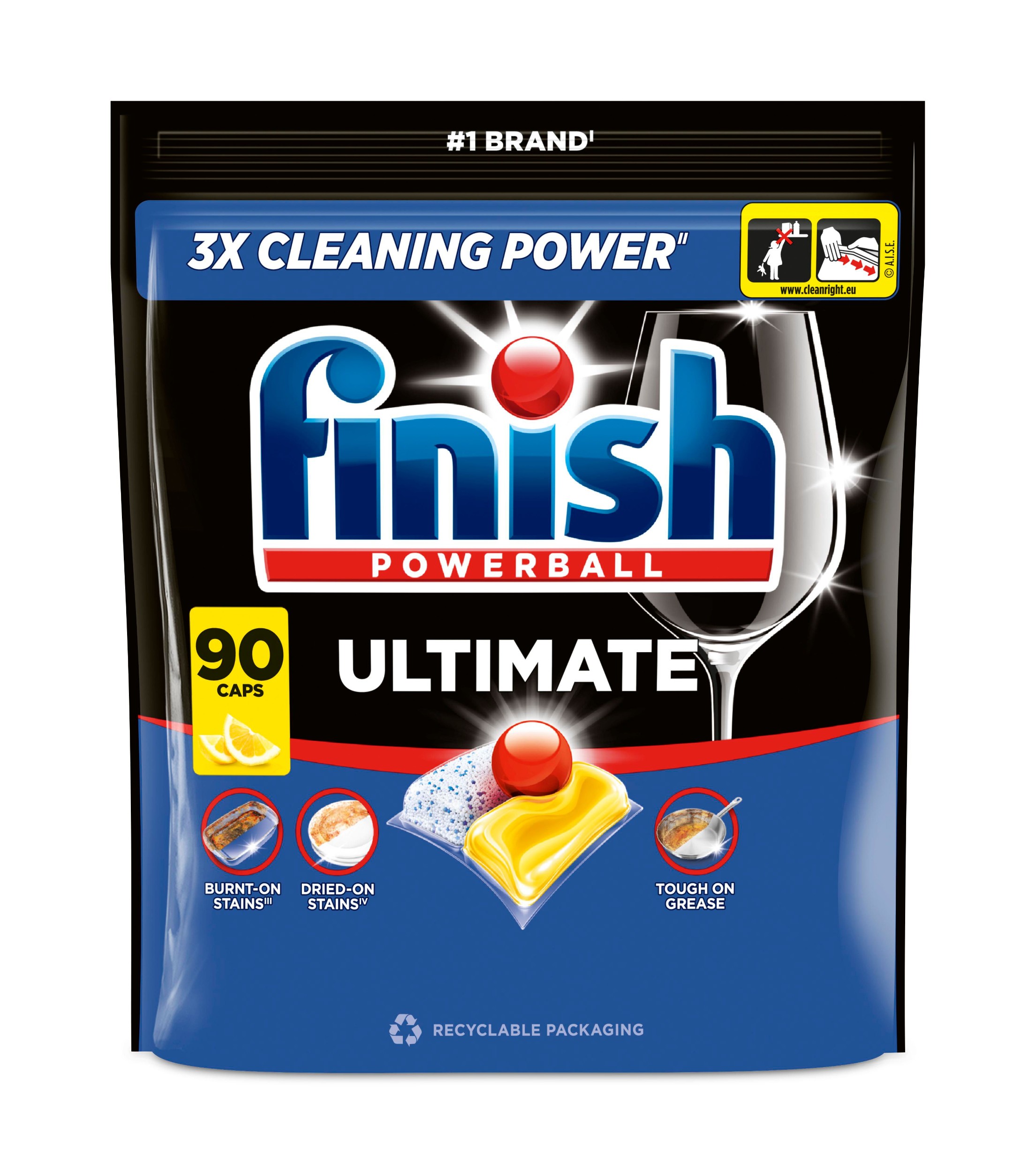 Finish Ultimate kapsle do myčky nádobí - Lemon 90 ks