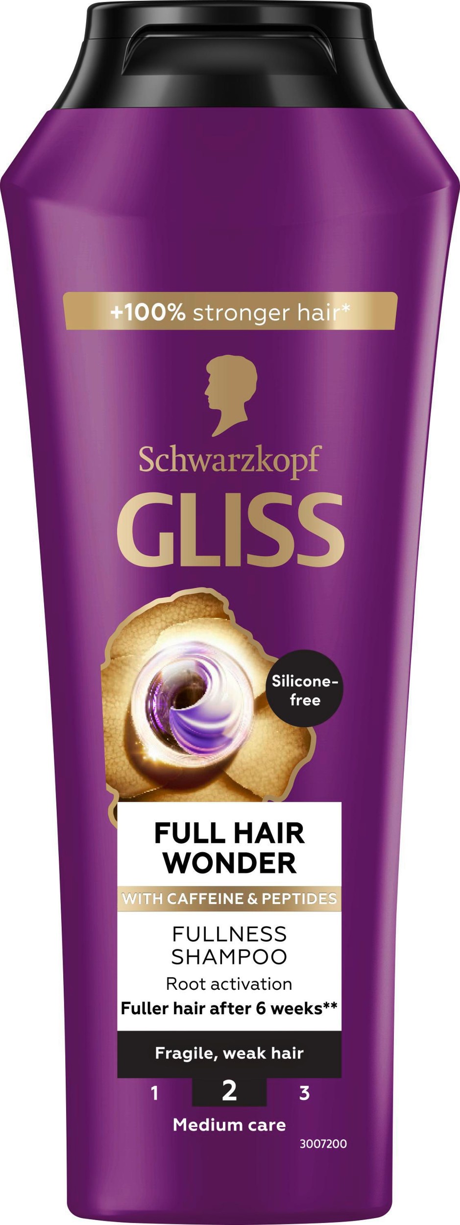 Schwarzkopf Gliss Full Hair Wonder šampon s kofeinem pro křehké, slabé vlasy 250ml