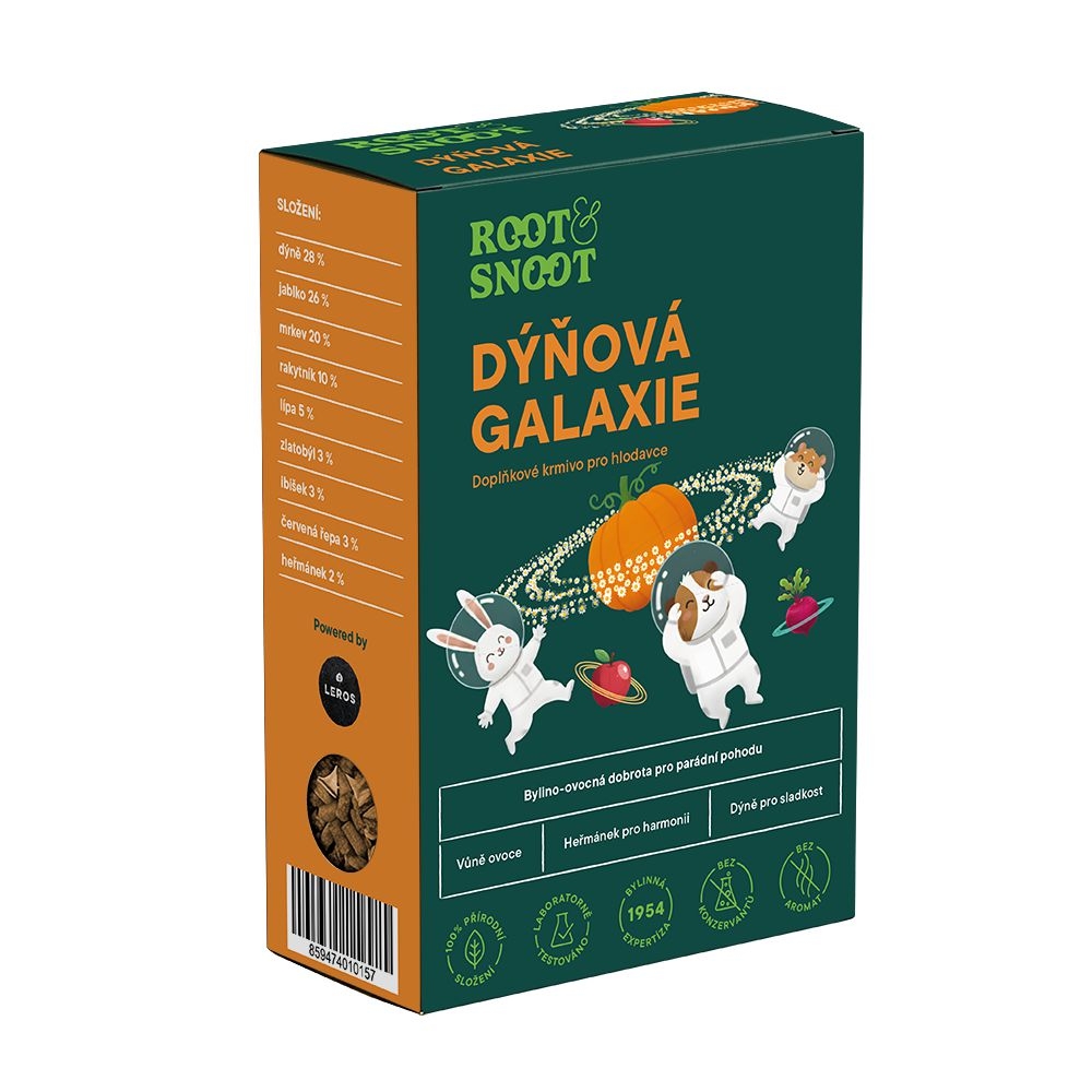 Root & Snoot Dýňová galaxie pro hlodavce granule 200 g