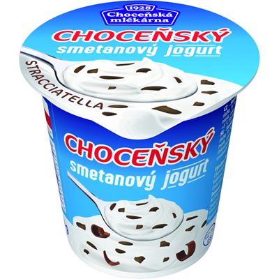 ACCOM Choceňská mlékárna Choceňský Jogurt smetanový stracciatella chlaz. 10 x 150 g