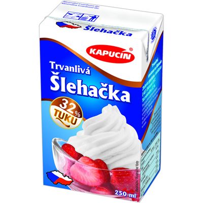 KAPUCÍN Smetana ke šlehání 32 % 27 x 250 ml