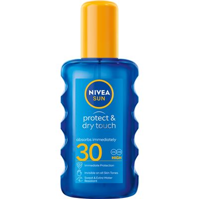 NIVEA Sun Protect&Dry Touch Neviditelný sprej na opalování OF30 200 ml