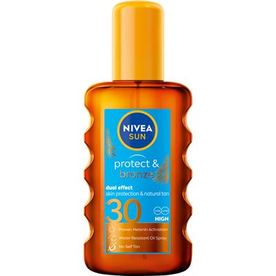 NIVEA Sun Protect&Bronze Olej na opalování OF30 200 ml