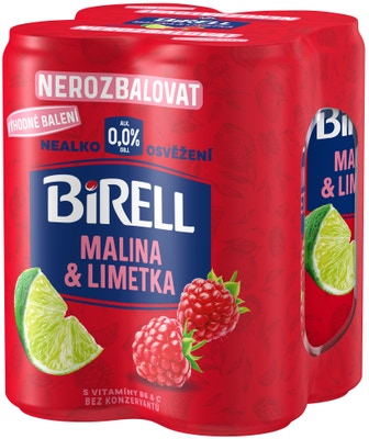 Birell  0.0 Malina & Limetka nealkoholické pivo 4x0,33l