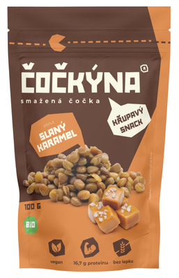 Čočkýna BIO smažená čočka - slaný karamel