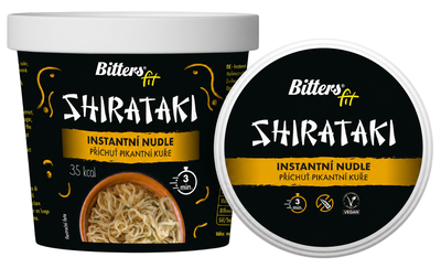Bitters Shirataki Instantní Nudle - Pikantní kuře