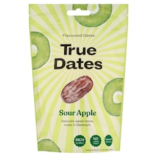 True Dates Vypeckované datle s příchutí kyselého jablka 100g