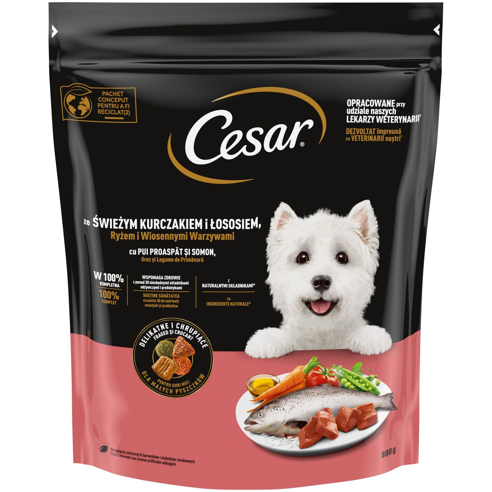 Cesar Granule pro psy s kuřecím a lososem