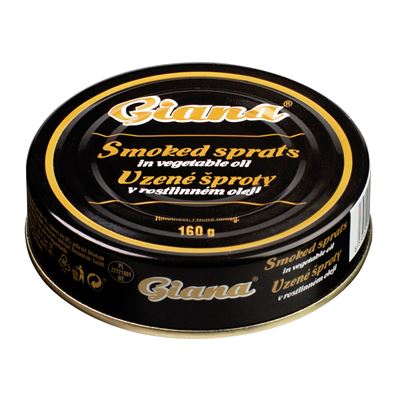 ŠPROTY UZENÉ OLEJ.CEL.160G