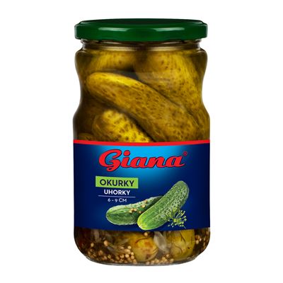 Giana Okurky sterilované 6 - 9 cm 12 x 670 g