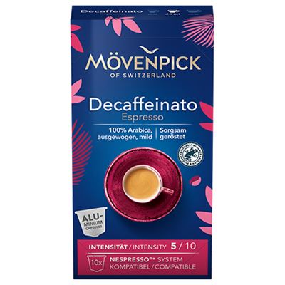 MÖVENPICK Decaffeinato kapsle kávové 10 ks