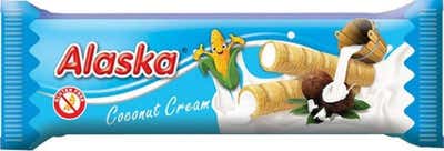 Alaska Kukuřičné trubičky plněné krémem s kokosovou příchutí