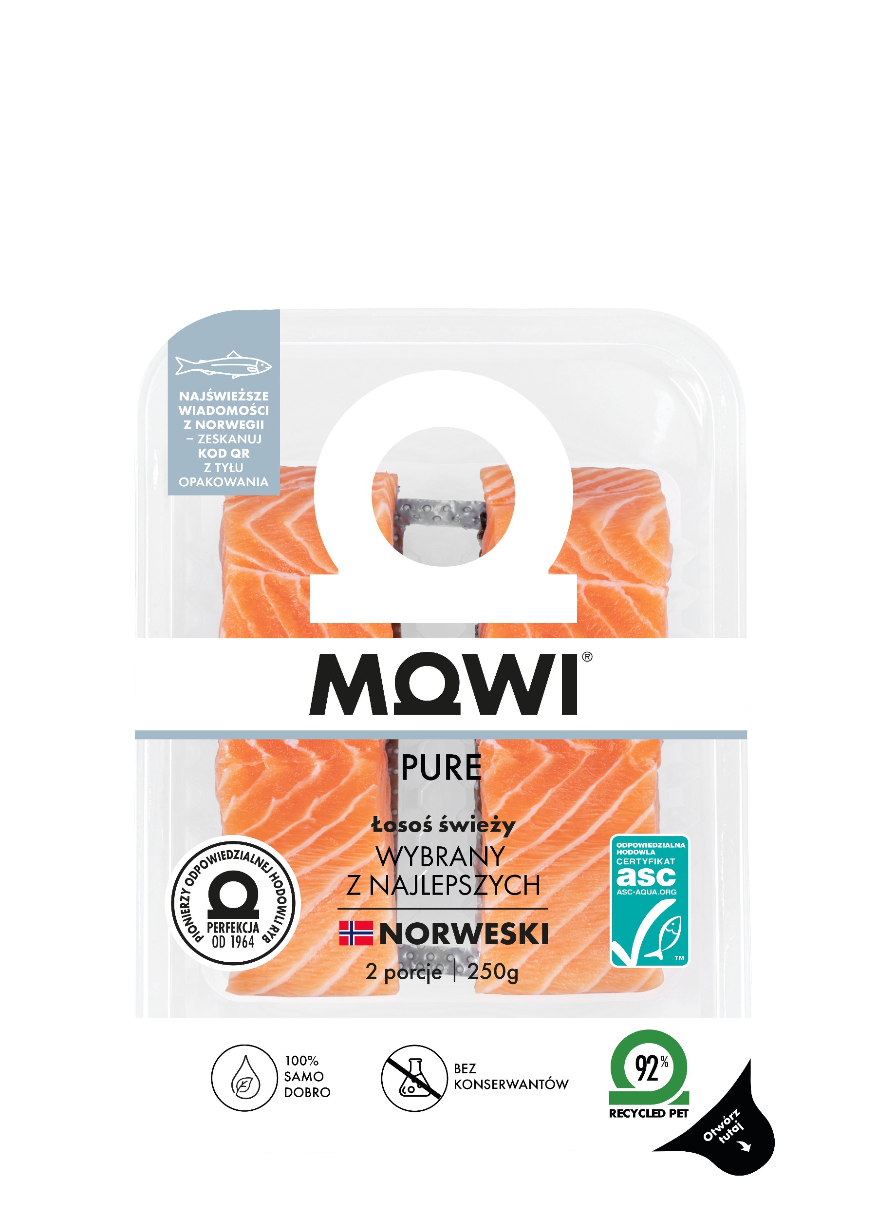 Mowi Pure Salmon portion 2x125g