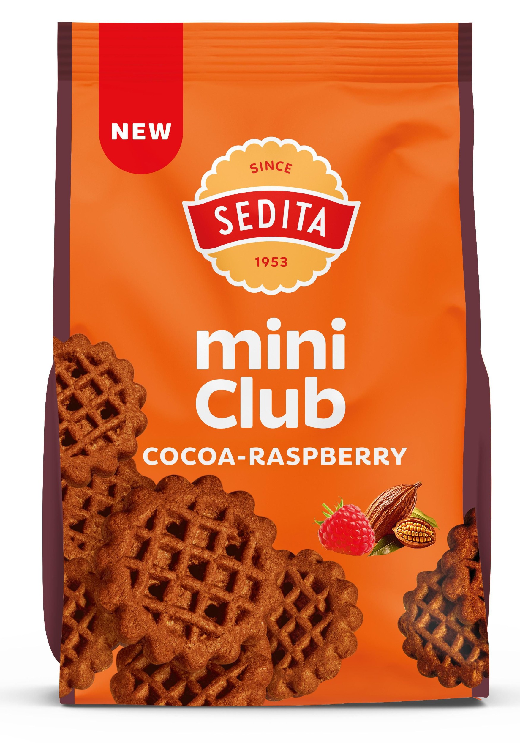 Sedita Mini Club cocoa-raspberry 160g