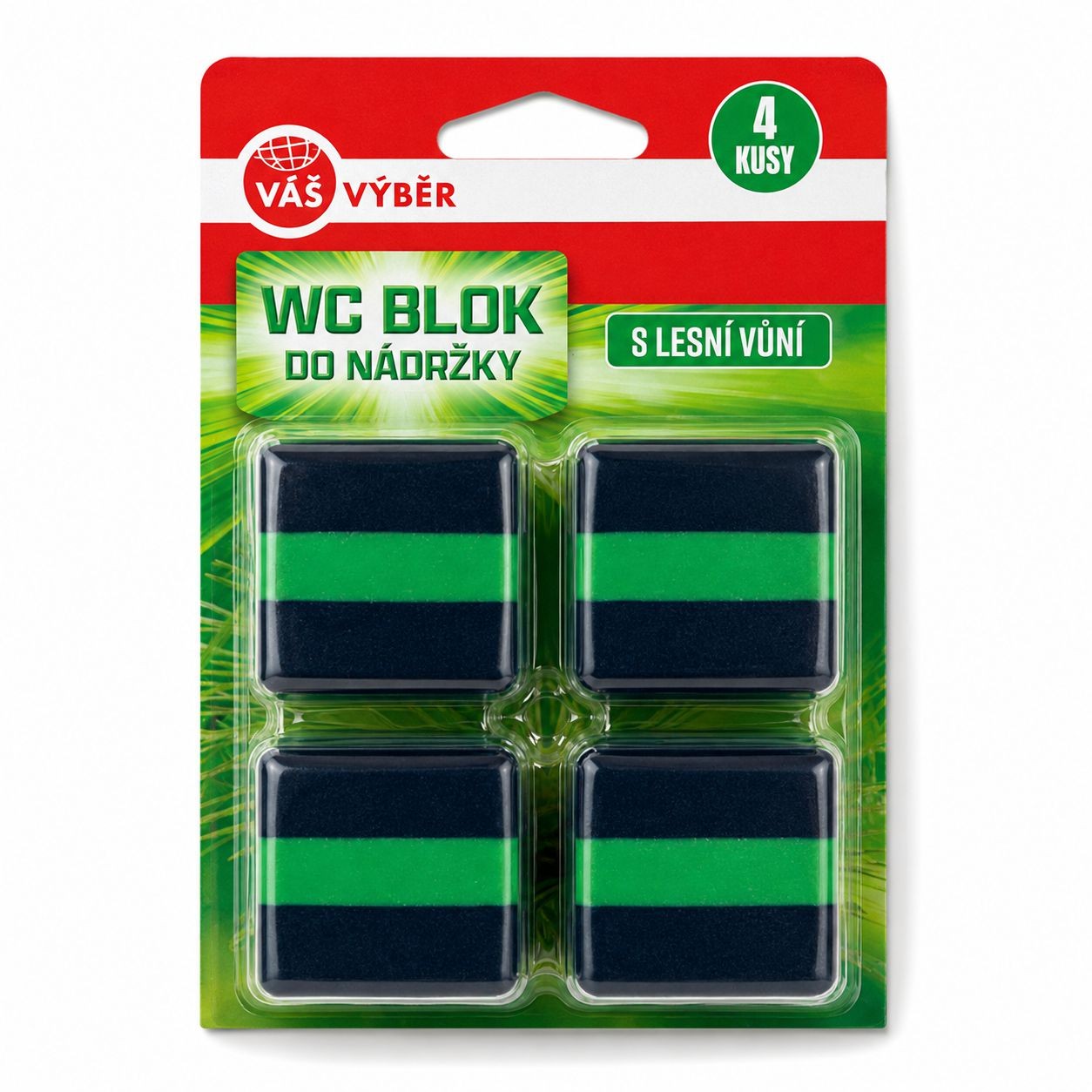 Váš Výběr WC bloky do splachovače lesní vůně 4x 50g