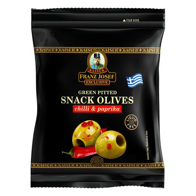 FRANZ JOSEF KAISER Olivy zelené bez pecky Chilli paprika 12 x 70 g