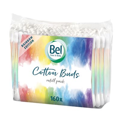 Bel Rainbow Tyčinky vatové 160 ks