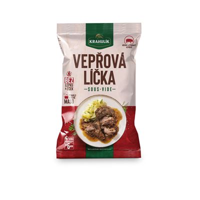 KRAHULÍK Líčka vepřová Sous-vide chlaz. 300 g