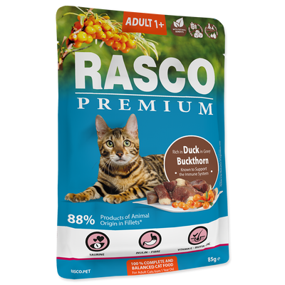 Rasco Premium Kapsička Adult kachna s rakytníkem pro kočky