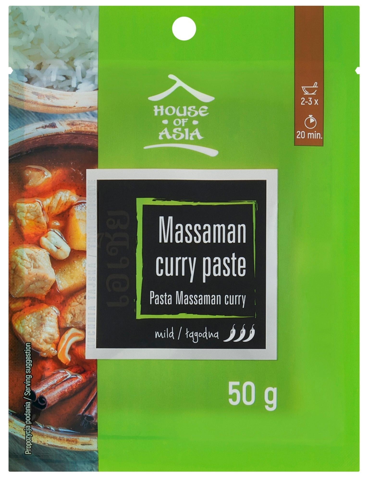 House of Asia Pasta Massaman Curry