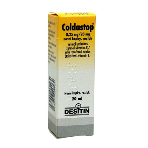 COLDASTOP 8,25MG/20MG Nosní kapky, roztok 1X20ML