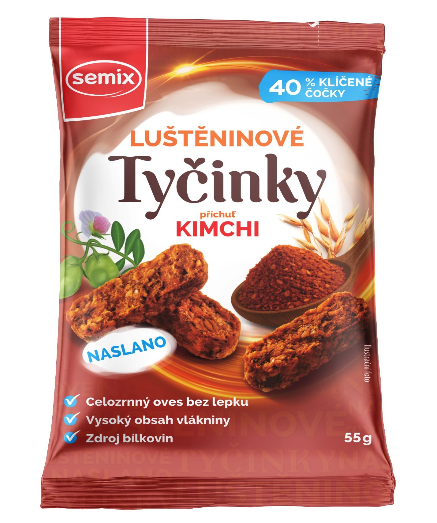 Semix Zapékané tyčinky naslano s příchutí kimchi bez lepku 55g