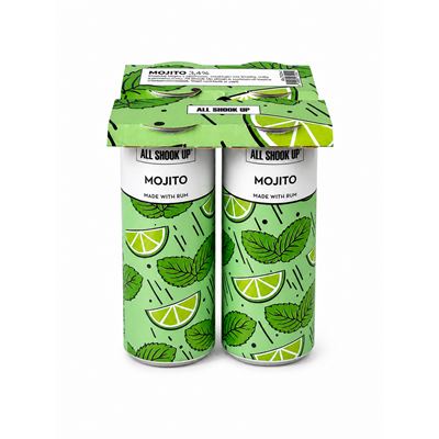 ALL SHOOK UP Ready to Drink Mojito 3,4 % 4 x 250 ml