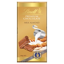 Lindt Mléčná čokoláda s plátky mandlí 100g