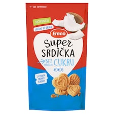 Emco Super srdíčka kokos 140g