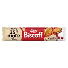 Biscoff sušenky plněné krémem s vanilkovou příchutí 154g