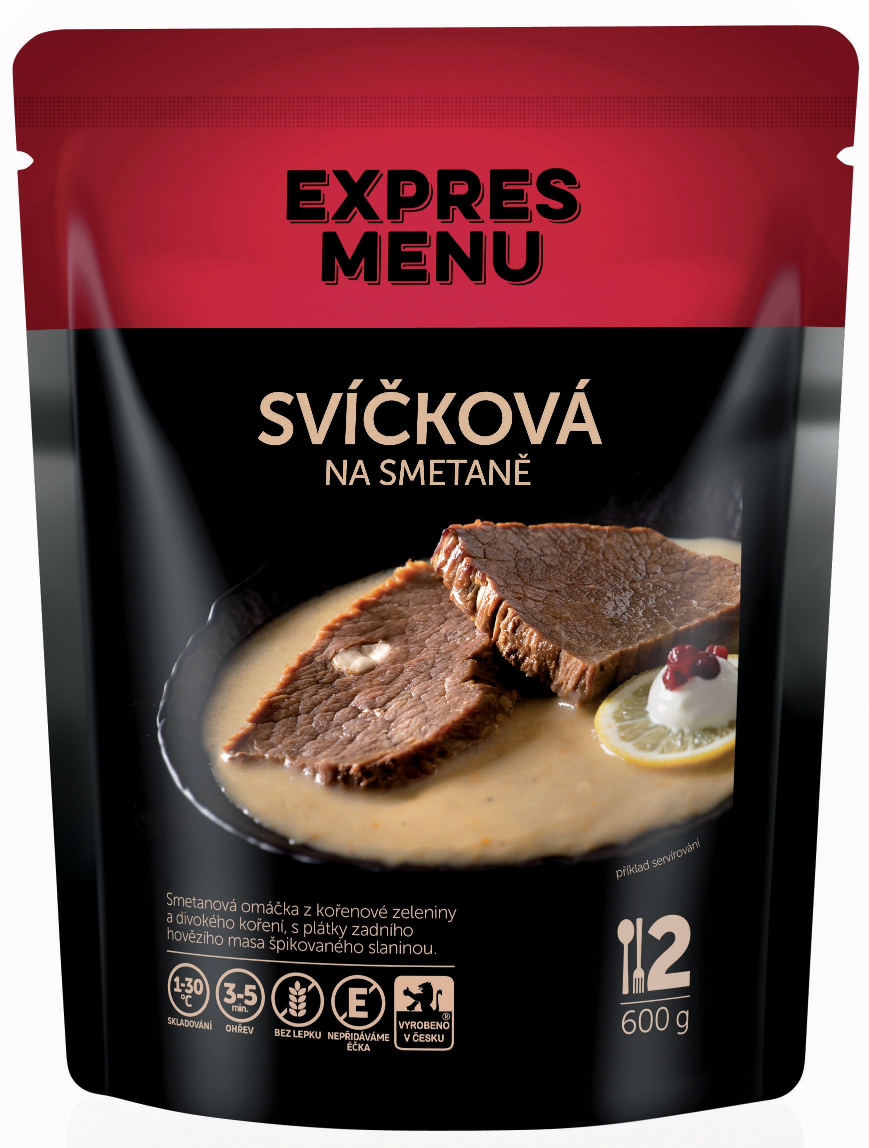 Expres menu Svíčková na smetaně, bez lepku 600g