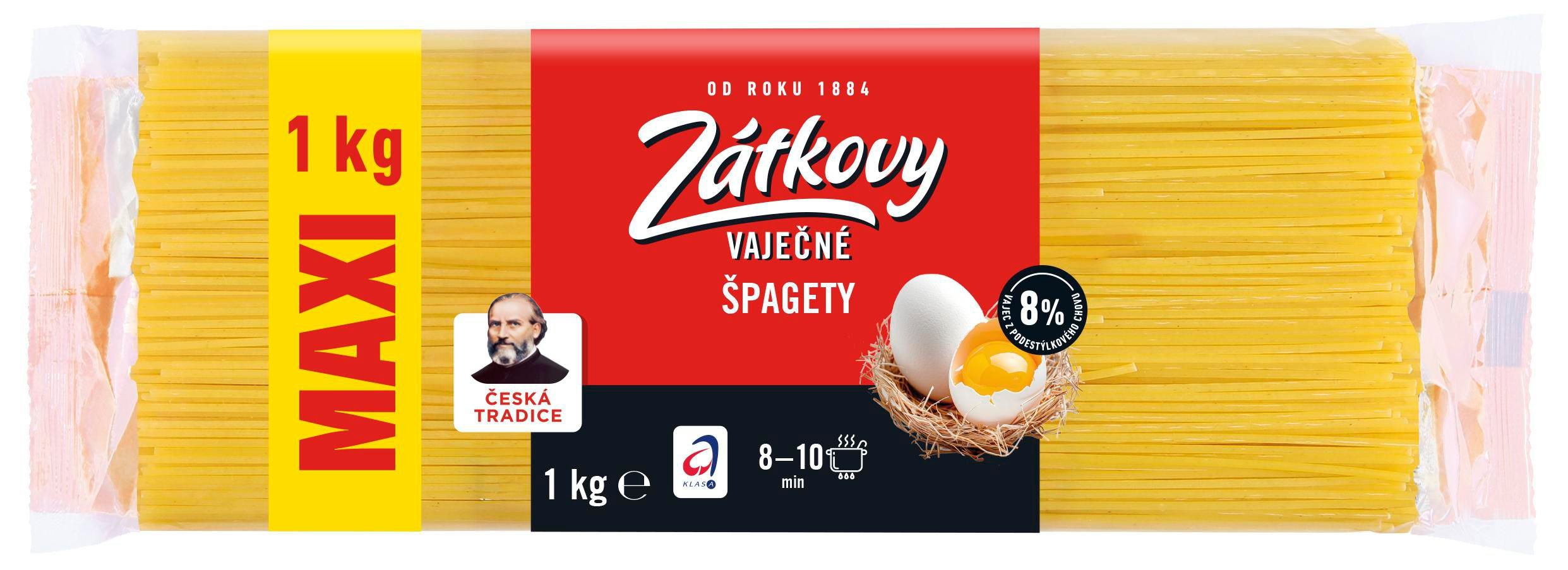 Zátkovy XXL vaječné špagety 1kg