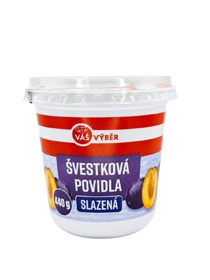 Váš Výběr Švestková povidla slazená 440g