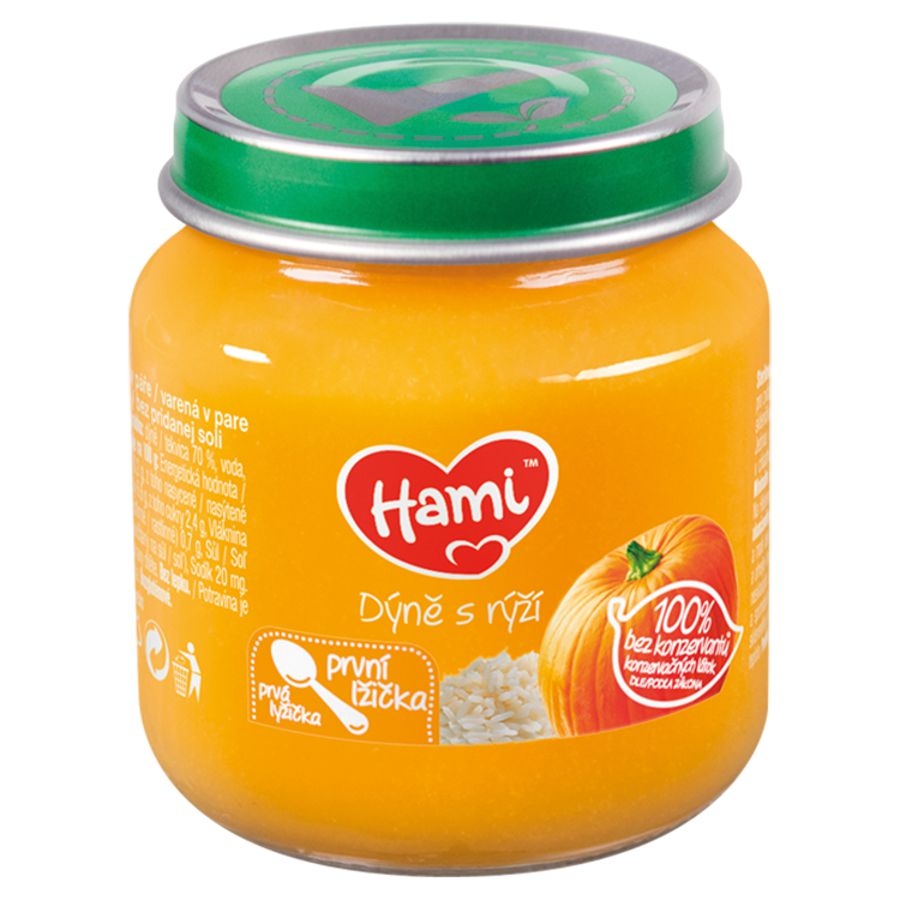 Hami Zeleninový příkrm Dýně s rýží první lžička 125g
