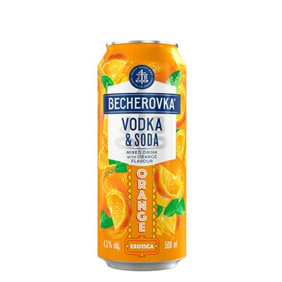 BECHEROVKA Vodka pomeranč 4,5 % 6 x 500 ml