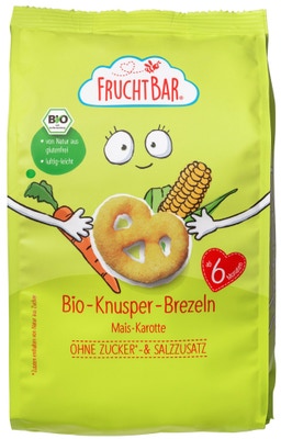 Fruchtbar BIO Preclíky s kukuřicí a mrkví nesolené