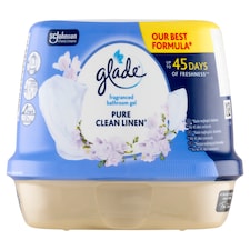 Glade Pure Clean Linen vonný gel do koupelny 180g