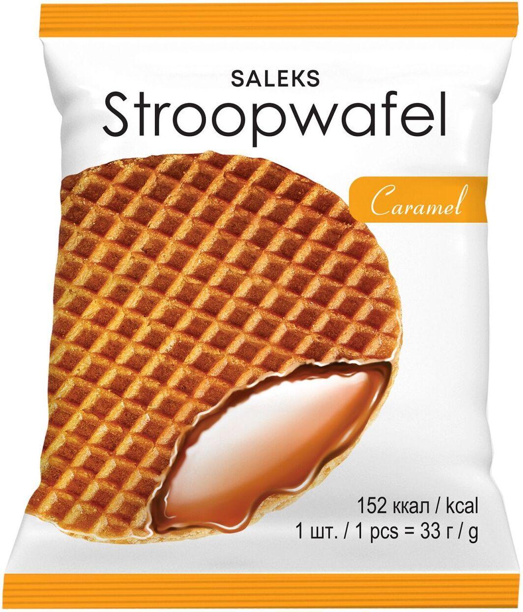 Saleks Stroopwafel oplatka s náplní karamelu
