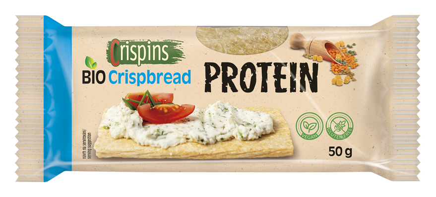 Extrudo Crispins BIO Proteinový křehký plátek