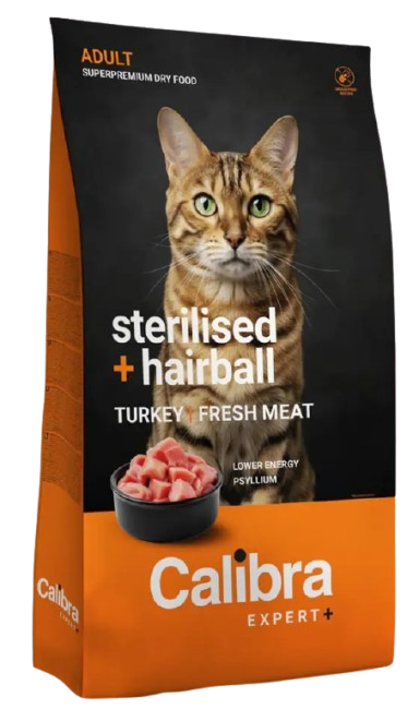 Calibra Cat Expert+ Adult Sterilised & Hairball granule pro kočky