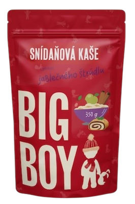 BIG BOY® Ovesná bezlepková kaše s příchutí jablečného štrúdlu