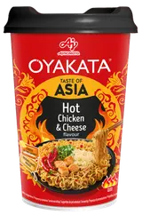 Oyakata Instantní asijské nudle s příchutí Hot Chicken & Cheese