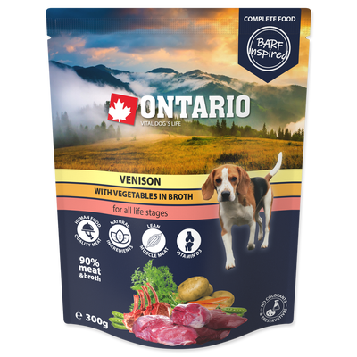 Ontario Kapsička zvěřina se zeleninou ve vývaru pro psy