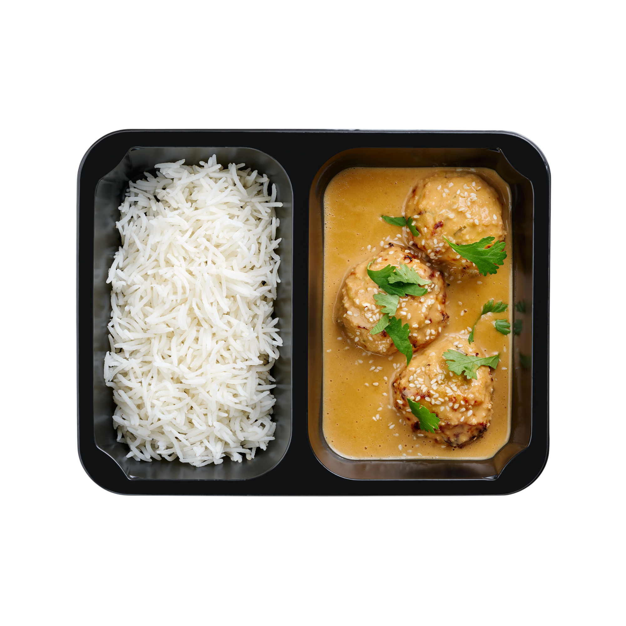 FitKitchen Kuřecí koule Satay s lemongrass rýží