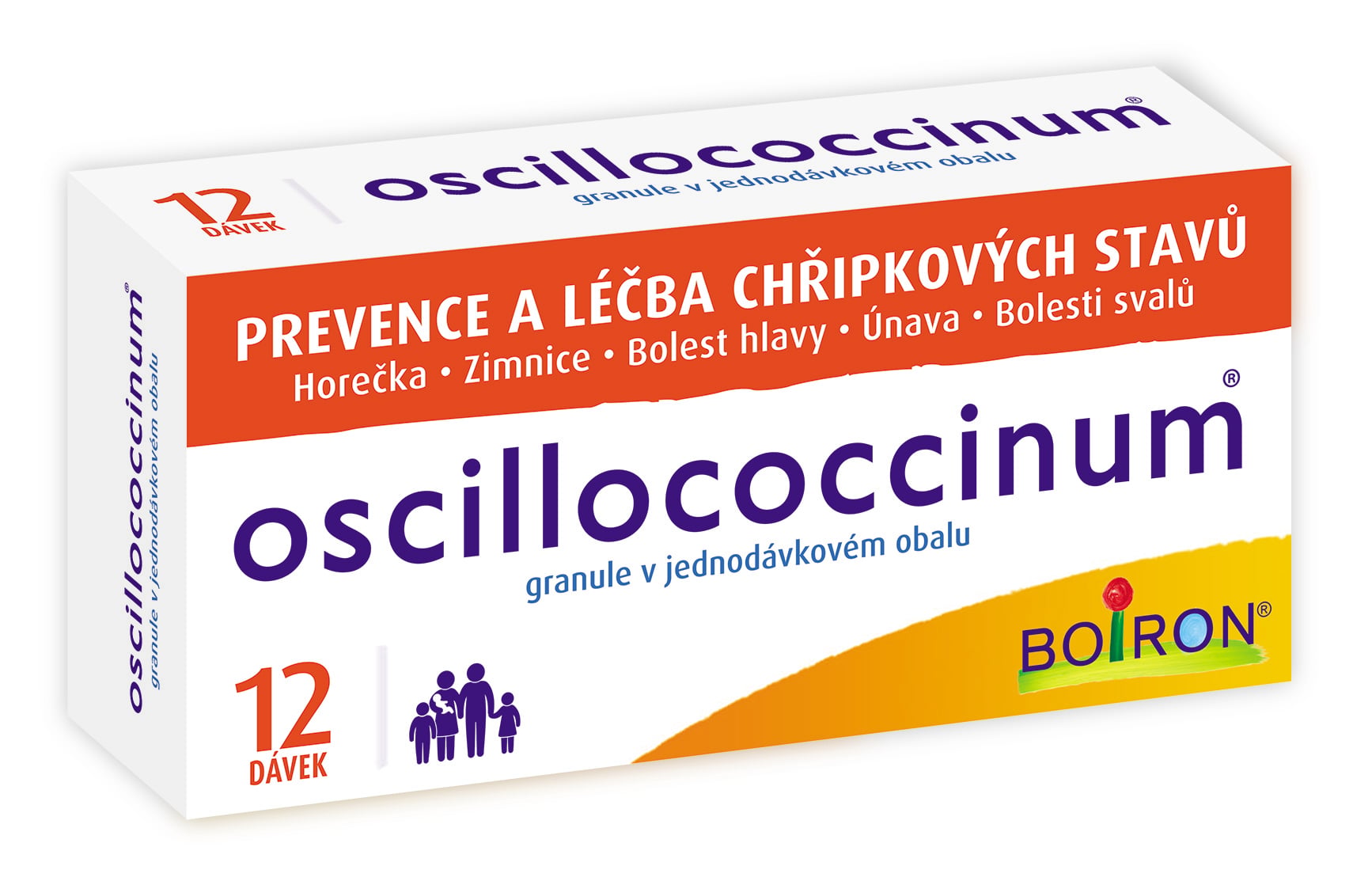 OSCILLOCOCCINUM 1G Granule v jednodávkovém obalu 12