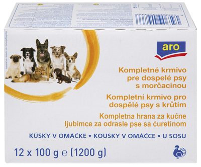 ARO Kapsičky pro psy krůtí 12 x 100 g