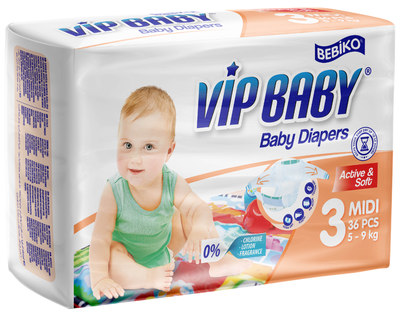 Bebiko Pleny Vip Baby 3 Midi (5-9 kg)