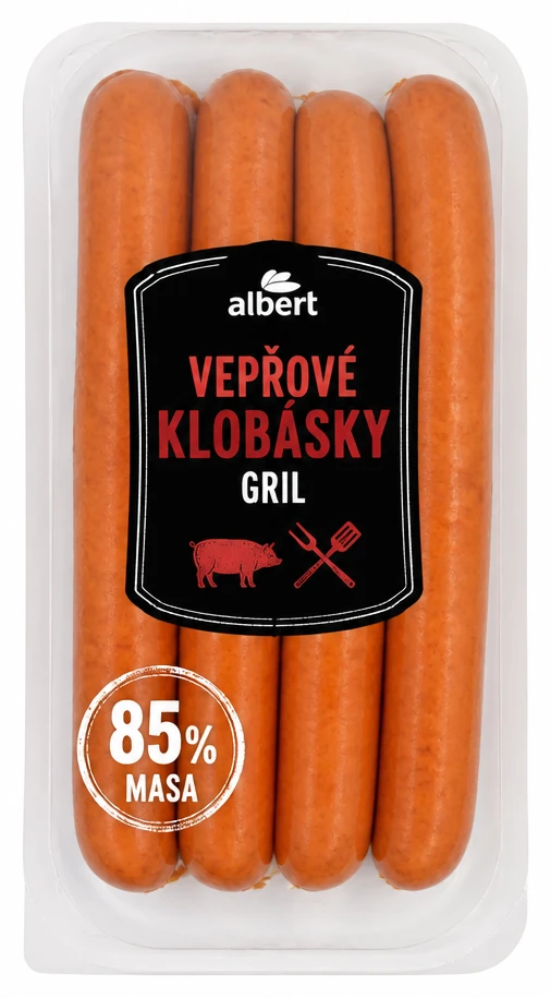 Albert Vepřové klobásky gril