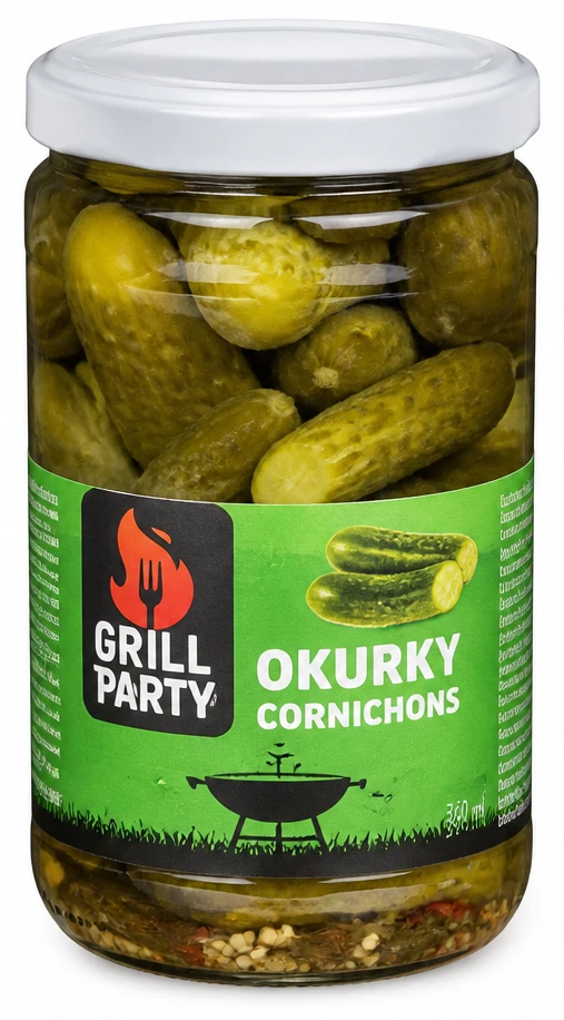 Grill Party Okurky cornichons